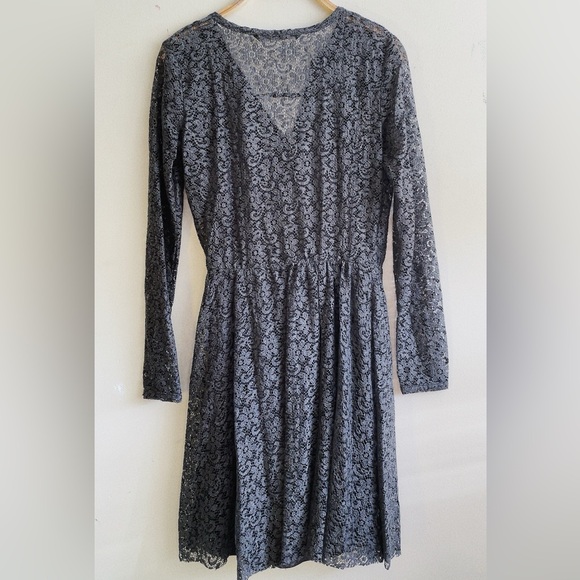 Zara Trafa Gray Lace Dress with Slip - Picture 2 of 9